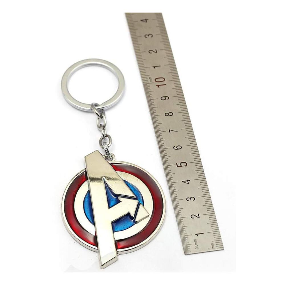 Llavero Metalico Premium Escudo Capitan America Avengers image number 1.0