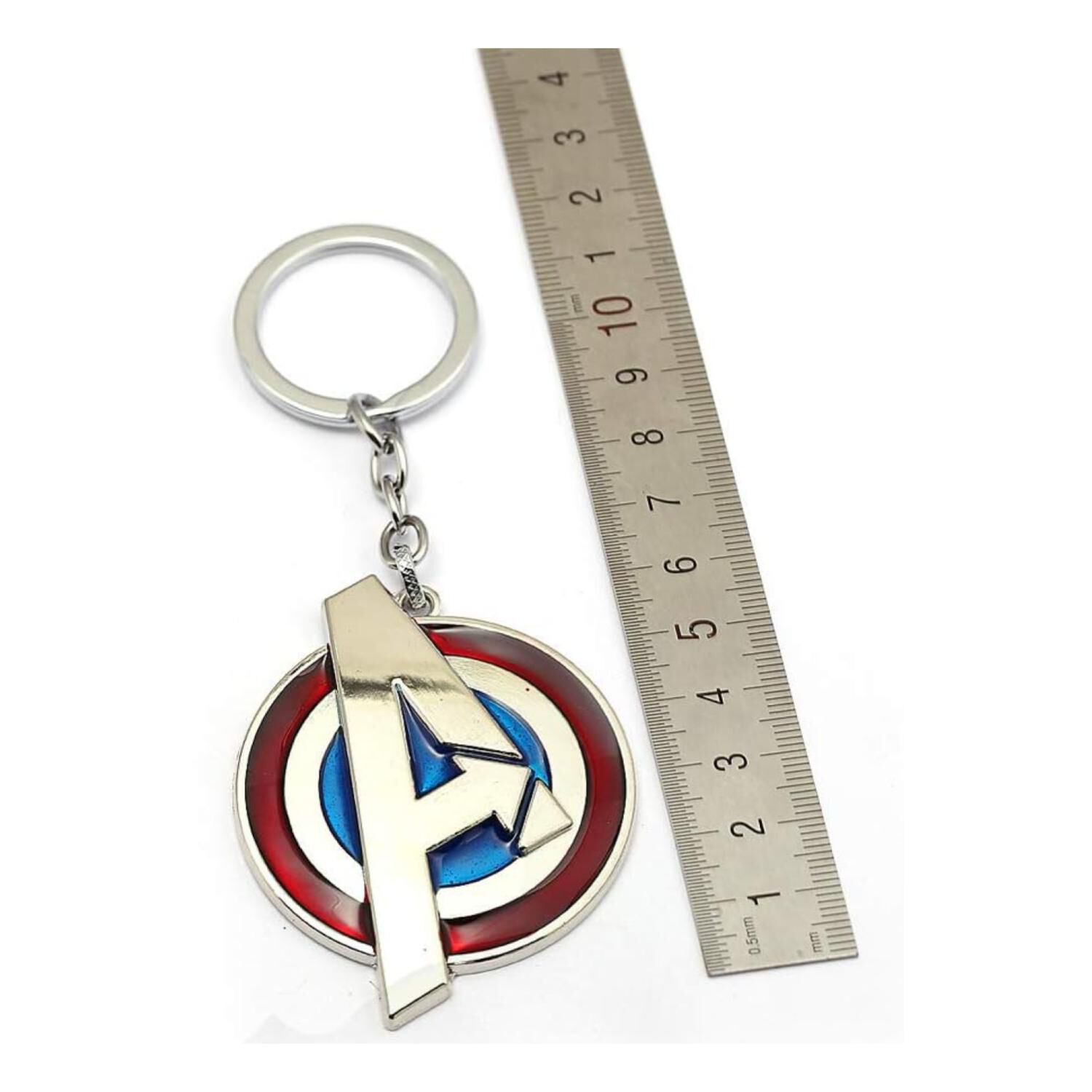 Llavero Metalico Premium Escudo Capitan America Avengers image number 1.0