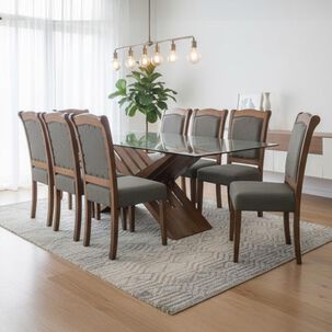 Juego De Comedor Living Factory Berlin / 8 Sillas