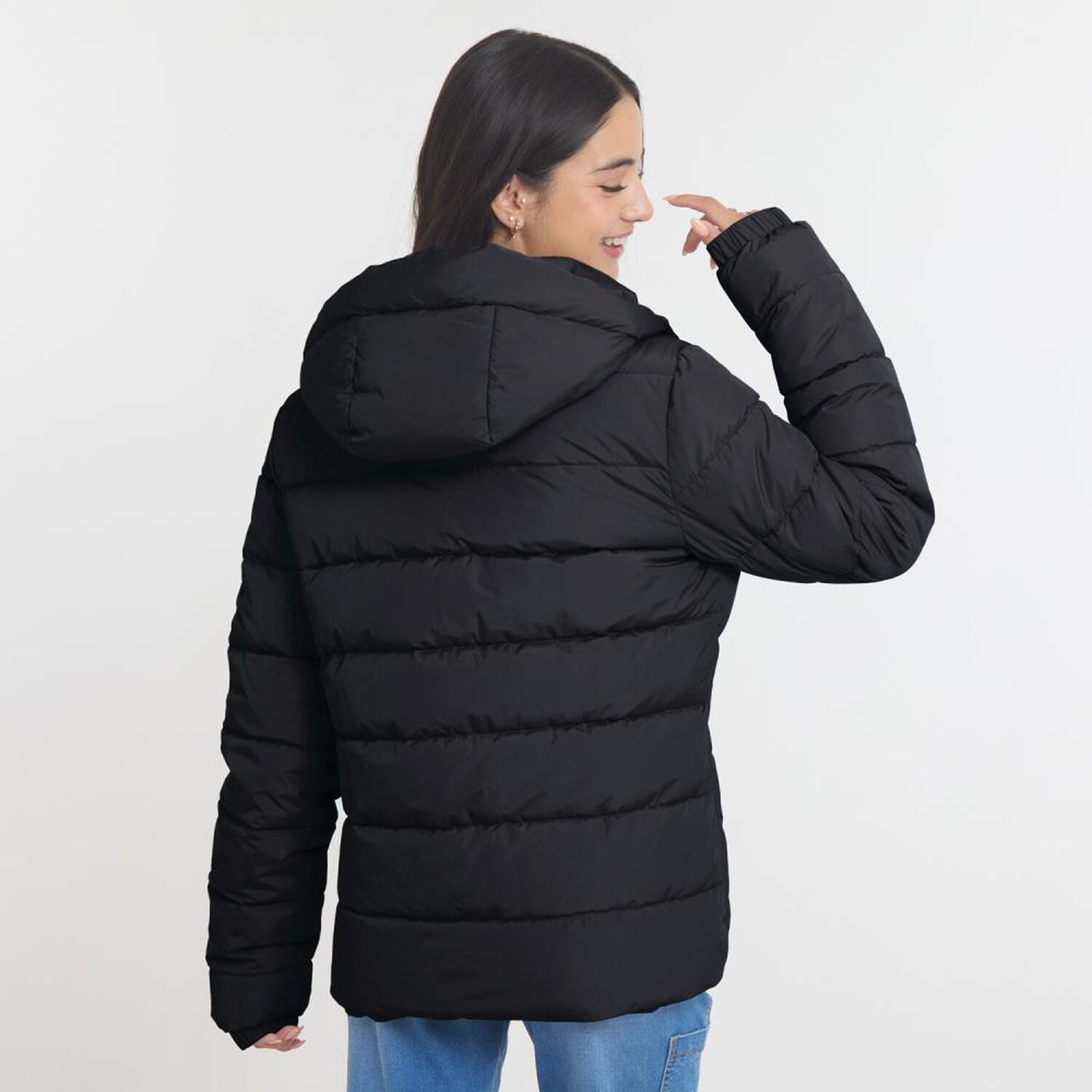 Parka Regular Cuello Alto Con Capucha Mujer Ocean Pacific image number 1.0