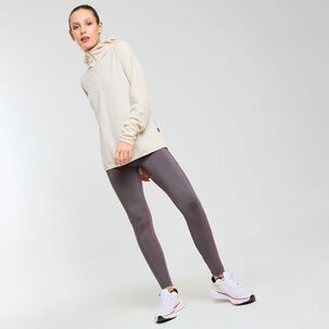 Polerón Deportivo Waffle Cuello Alto Con Capucha Mujer Wetland