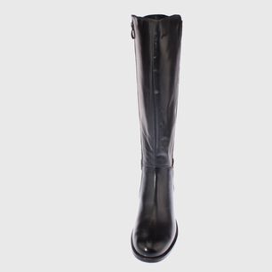 Bota Cuero Negro V&iacute;a Franca Art. 511982312negro