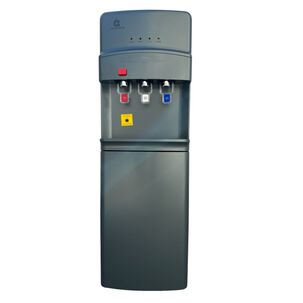 Dispensador De Agua Compresor 3 Llaves C/gaveta Gris Premium
