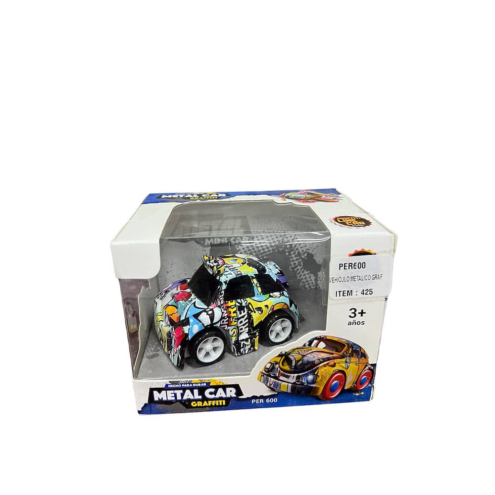 Auto | Camioneta | Moto Metalico Graffiti Juguete Fricci&oacute;n image number 11.0