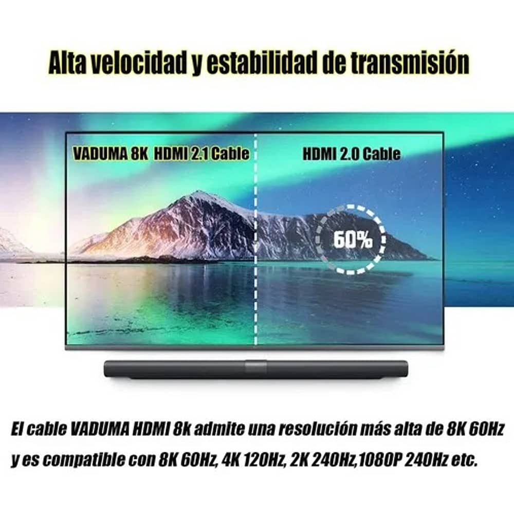 Cable Adaptador Multimedia Hdmi 8k 60hz Ultra Hd2.1 Alta Velocidad 5 Metros image number 4.0