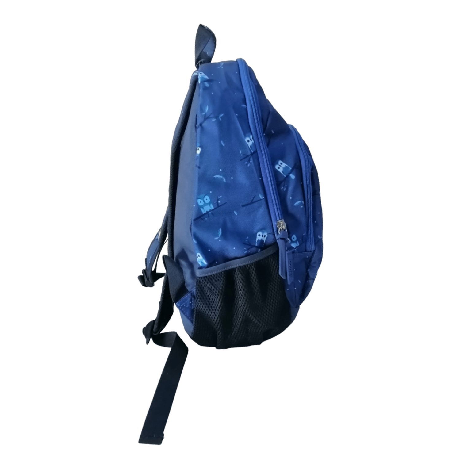 Mochila Escolar Infantil Azul Dise&ntilde;o B&uacute;hos Espaciosa Durable image number 1.0