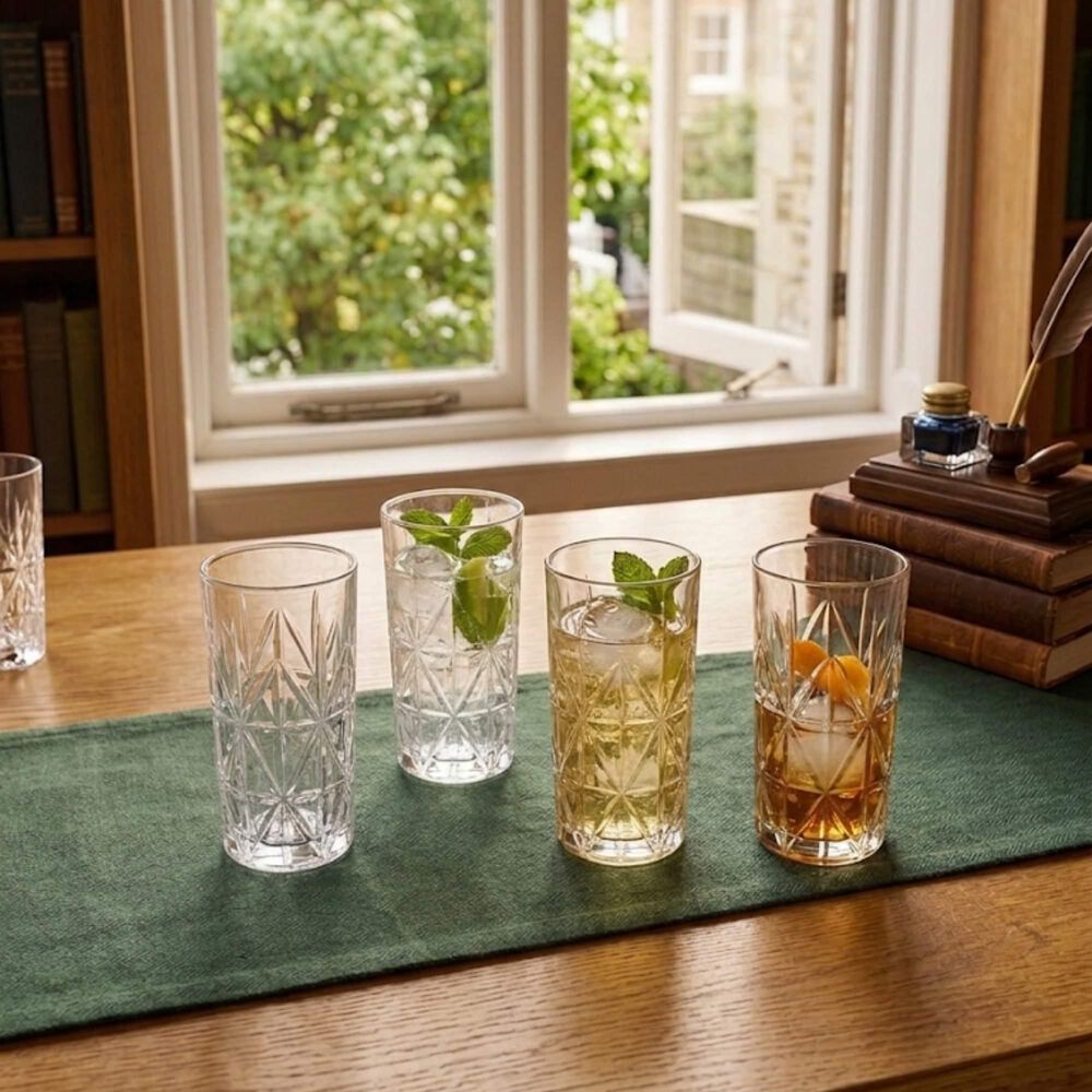 Set 6 Vasos Tallados Alto Highball 360 Ml image number 3.0