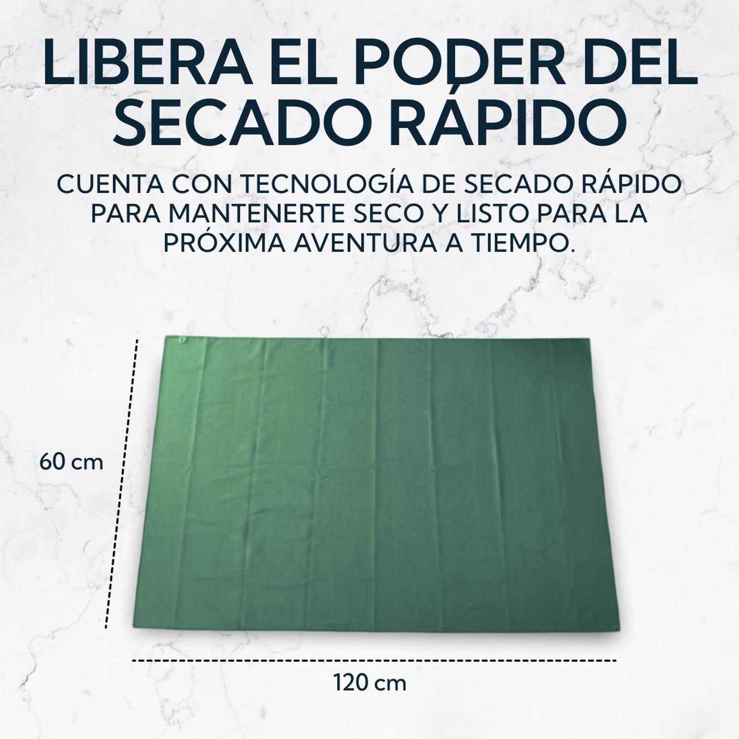 Pack 2 Toallas Microfibra Terry Verde image number 3.0