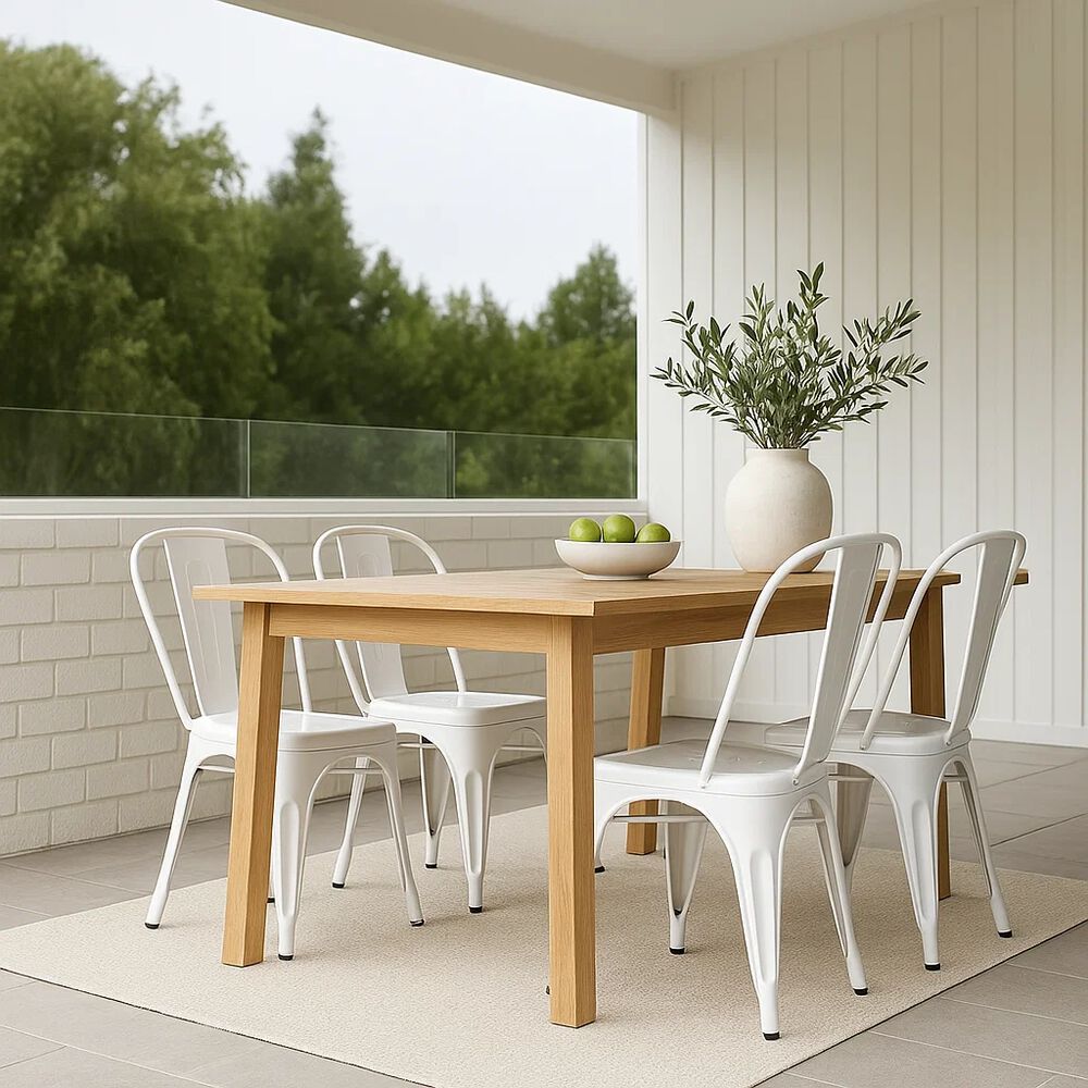 Pack De 4 Sillas Tolix Blancas image number 2.0