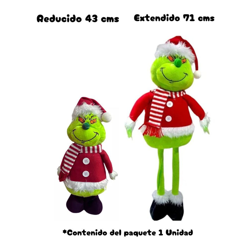Adorno Navide&ntilde;o Grinch Pascuero Patas Largas Mu&ntilde;eco Navidad image number 2.0