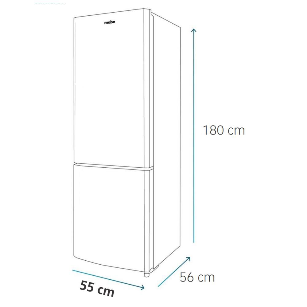 Refrigerador Bottom Freezer Mabe RMB426PXLRS0 / Frío Directo / 254 Litros / A+ image number 9.0