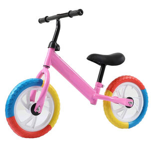 Bicicleta Equilibrio Sin Pedales Infantil Aprendizaje Rosada