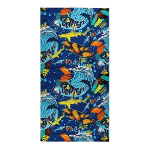 Toalla Playa Infantil Casaideal Surf / 75 X 150 Cm