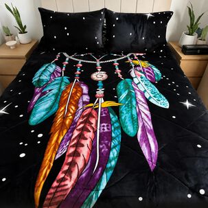 Cubrecama 2 Plazas Polar Con Chiporro Atrapasue&ntilde;os Turquesa - 230x250 Cm