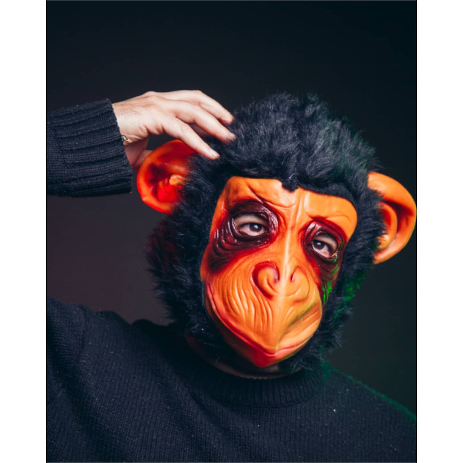 Mascara Mono Simio Animal Halloween image number 10.0