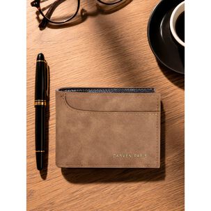 Billetera Hombre Jack Caf&eacute; Con Monedero Carven Paris