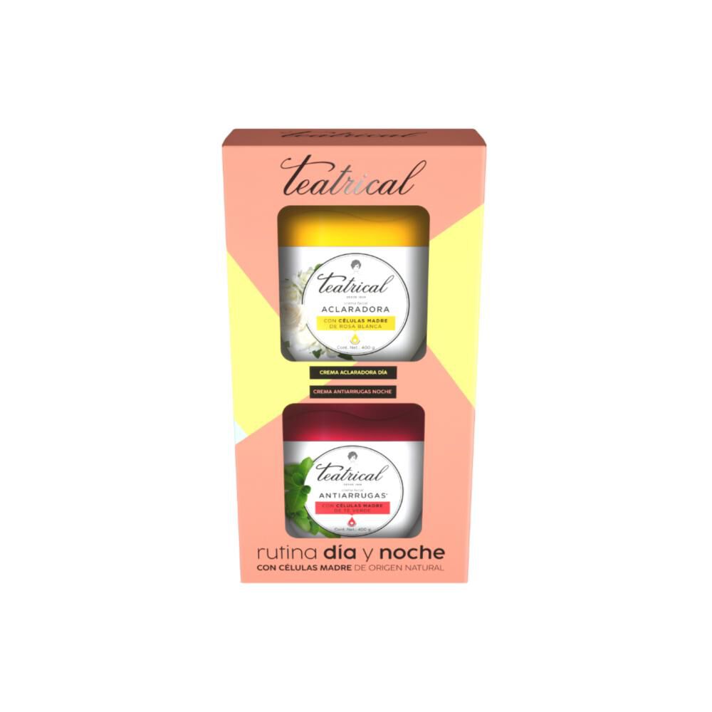 Pack Teatrical Crema Aclarante 100 Gr + Antiarrugas 100 Gr image number 0.0