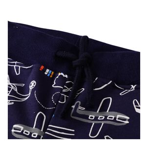 Pantal&oacute;n Buzo Ni&ntilde;o 100% Algod&oacute;n Jump Kids Azul Oscuro Aviones