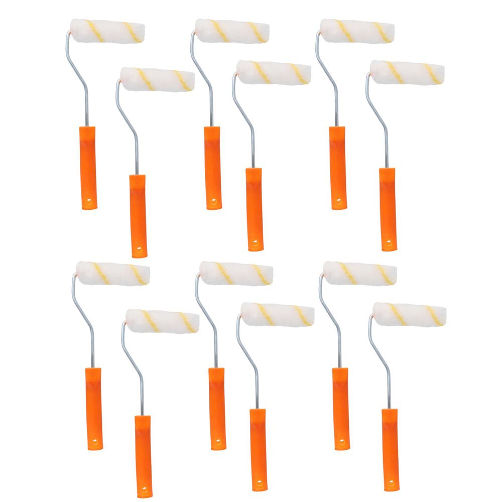 Set 12 Rodillos Chiporro Mango Plastico 10x30cm Para Pintar image number 0.0