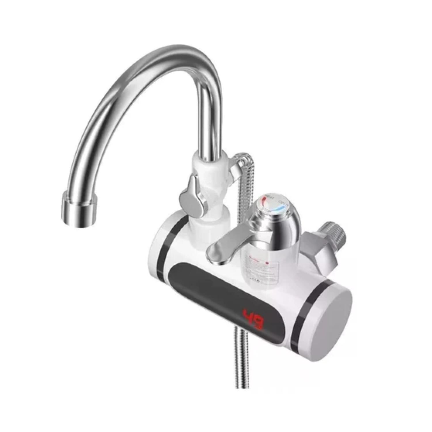 Grifo Llave Calentador De Agua Para Cocina Gira 360 Led image number 0.0