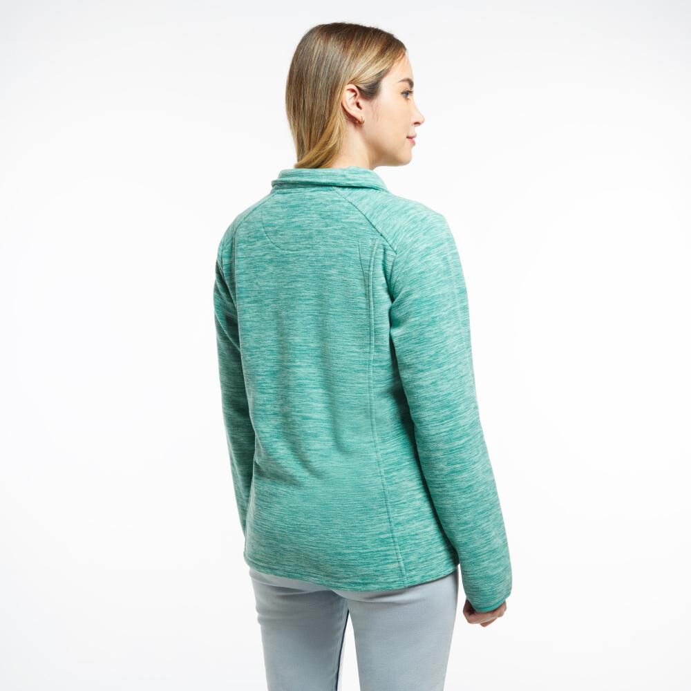 Polerón Básico Melange Regular Cuello Alto Mujer Geeps image number 3.0