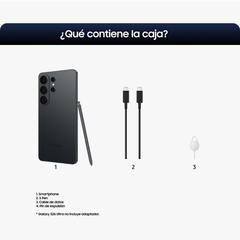Smartphone Samsung Galaxy S26 Ultra / 5G / 256 GB / Negro / Liberado image number 5.0