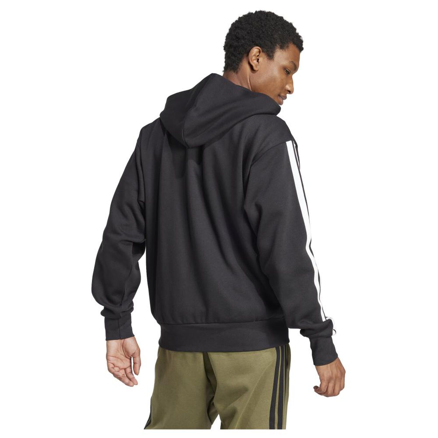 Chaqueta Con Capucha Hombre Essentials Fleece 3 Bandas Adidas image number 2.0