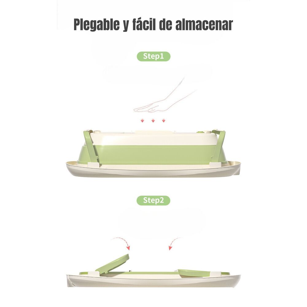 Ba&ntilde;era Con Term&oacute;metro Coj&iacute;n Premium Verde Lubabycas image number 4.0