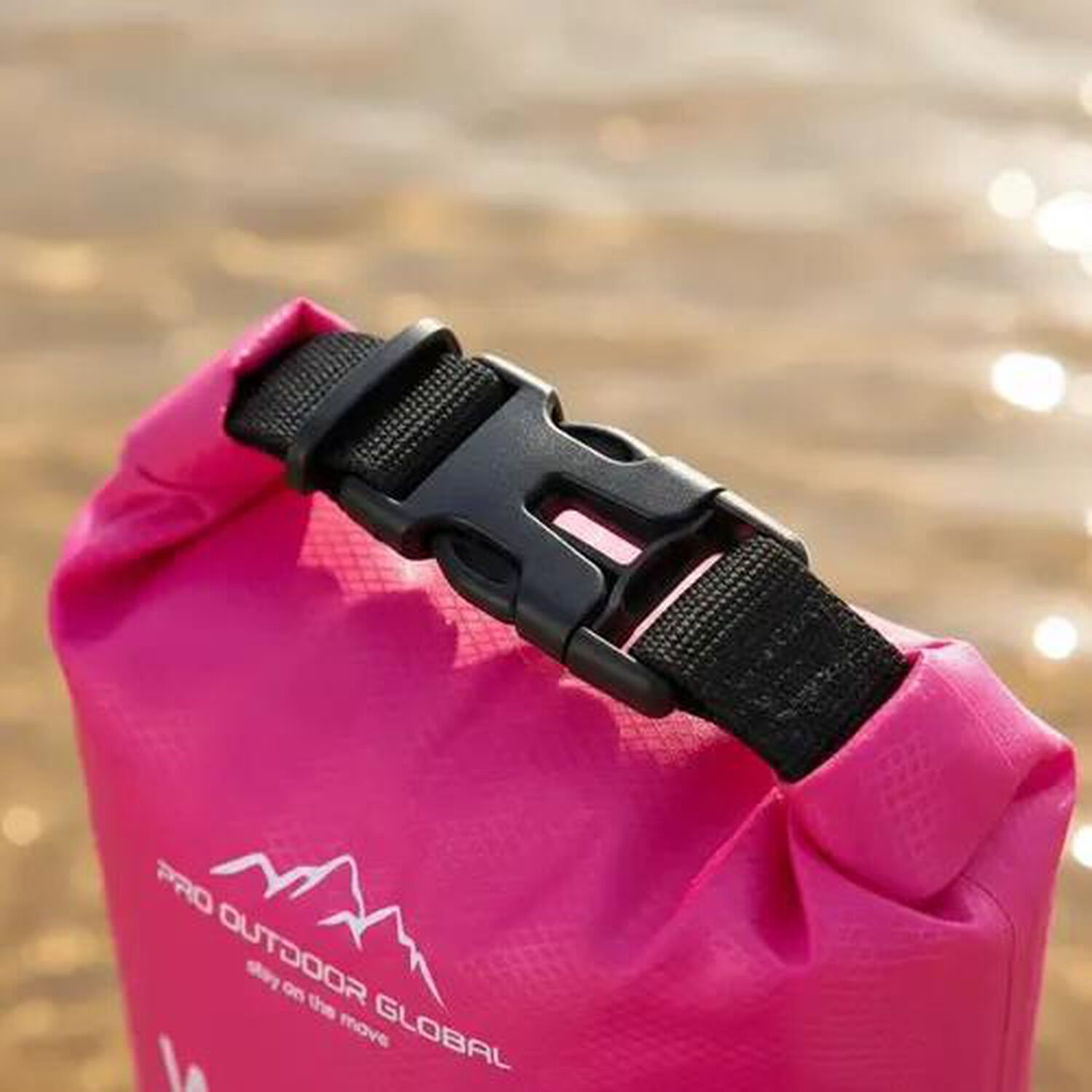 Bolsa Seca Contra Agua Impermeable Flotante Outdoor Camping Kayak 2l Rosada image number 3.0
