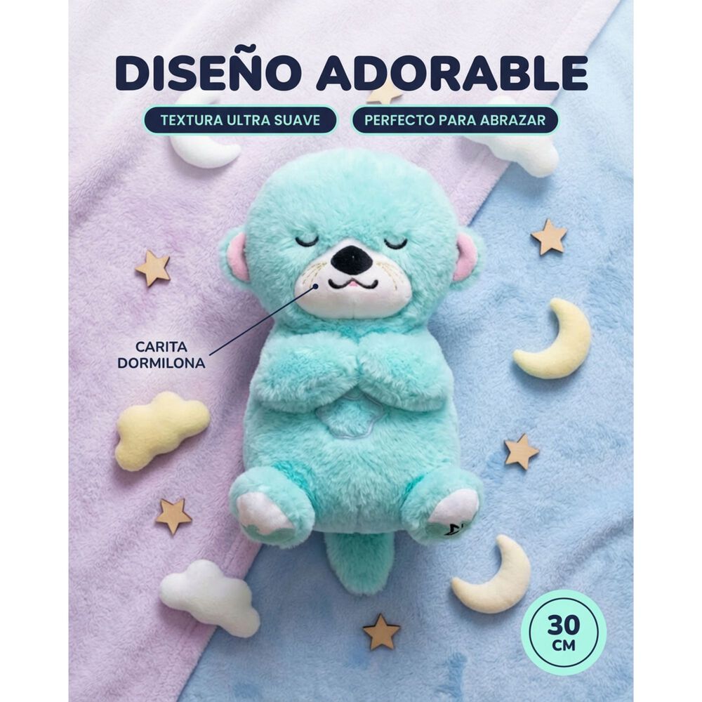 Peluche Nutria Respiraci&oacute;n Relajante Musical Con Luces Bebe image number 26.0