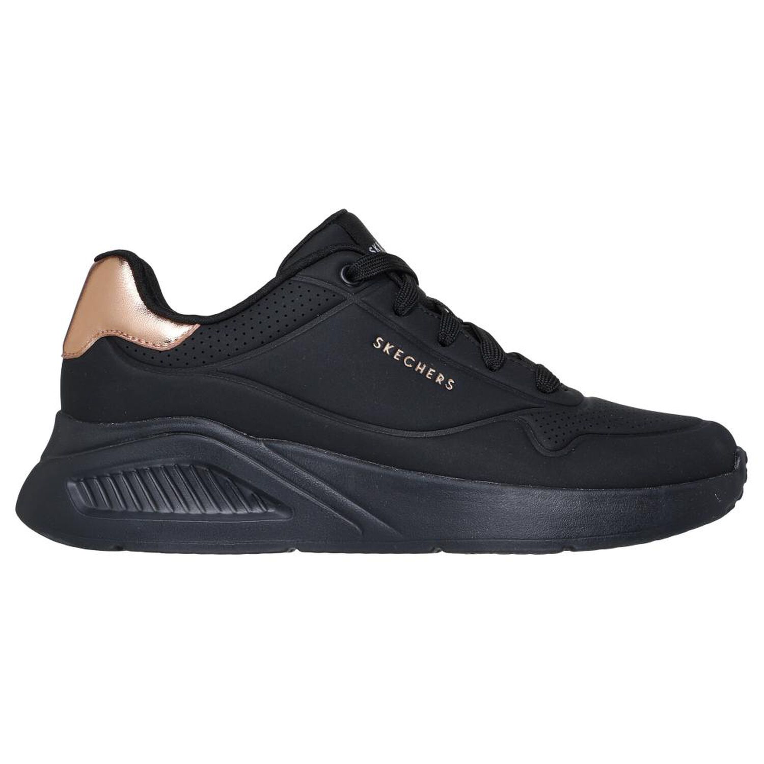 Zapatilla Urbana Mujer Skechers Uno Lite - Shimmer Along Bbk image number 0.0