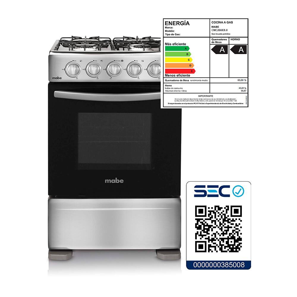 Cocina Mabe CMC20AXX-0 / 4 Quemadores image number 6.0