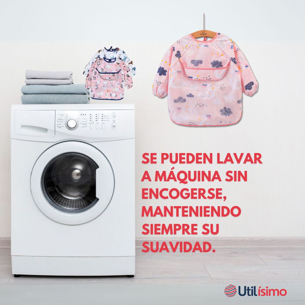Babero Delantal Impermeable Manga Larga Bebe Y Ni&ntilde;a image number 9.0