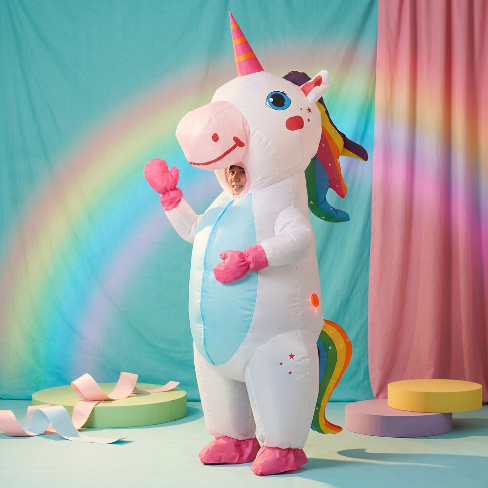 Disfraz Inflable Unicornio Adulto image number 0.0