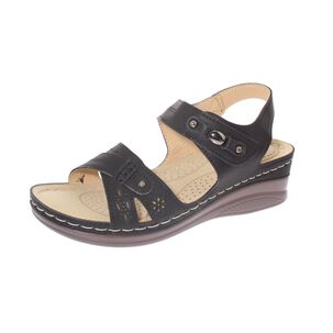 Sandalia Confort Negro Modelo Italiano Art. 5ask76614black