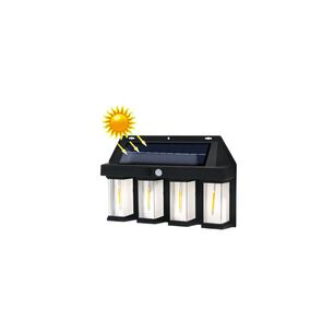 L&aacute;mpara De Pared Solar Induccion 4 Focos Con Sensor De Movimiento