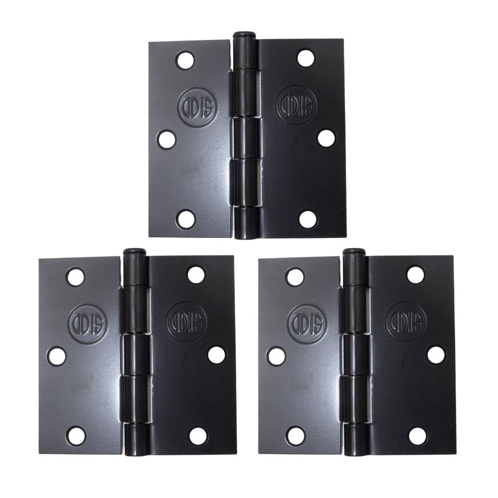 Pack 3 Bisagra Acero Odis 3,5&rdquo;&times;3,5&rdquo;&times;2,0mm - Negro image number 0.0