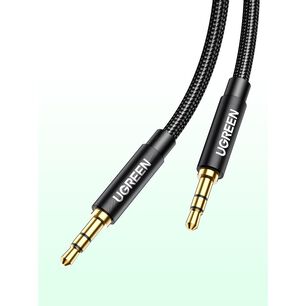 Cable Auxiliar 3.5mm M/m 2m Trenzado Negro Ugreen