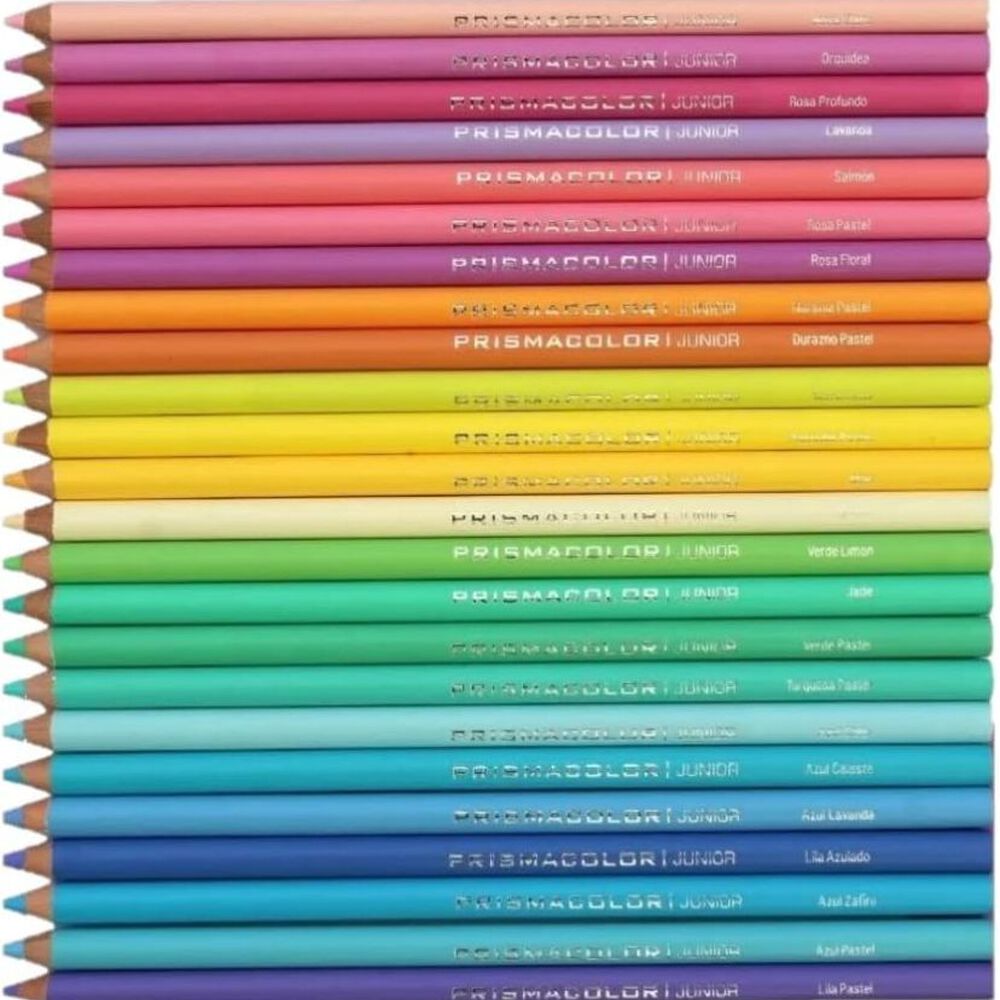 L&aacute;pices De 24 Colores Pastel Unipunta Prismacolor Jr. image number 1.0