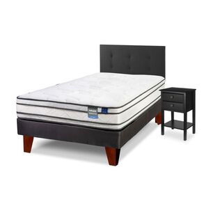 Cama Europea Flex Innova / 1.5 Plazas / Base Normal + Set De Maderas