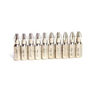 Set De Puntas Tornillador S2ph2-25mm 10 Piezas Flowmak