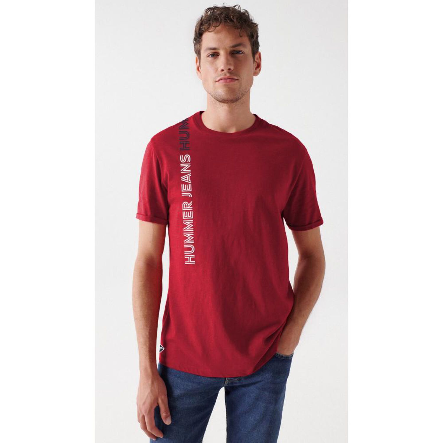 Polera Manga Corta Cuello Redondo Hombre Hummer image number 0.0