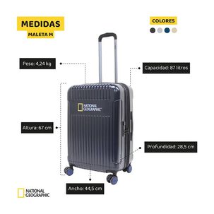 Maleta (m) 85lt National Geographic Silver Transit
