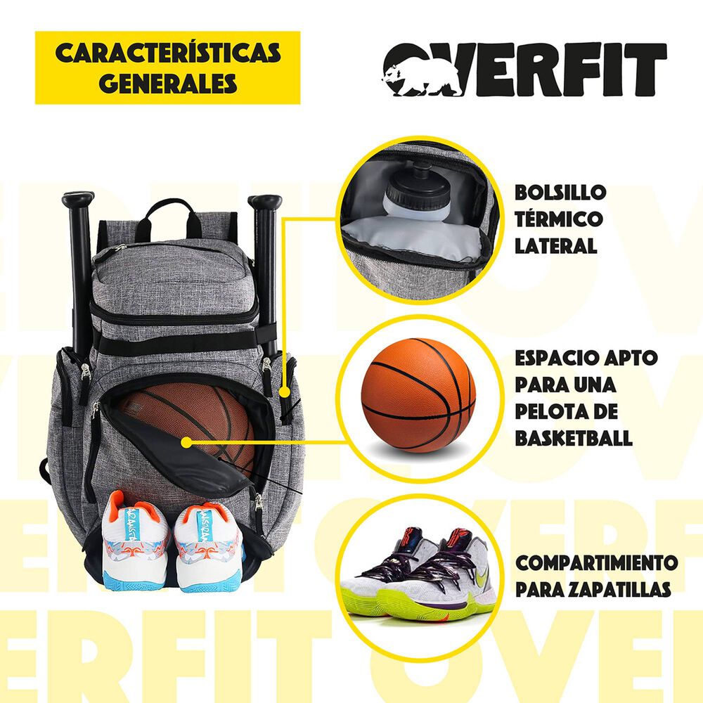 Mochila Deportiva Basketball Edition By Overfit image number 3.0