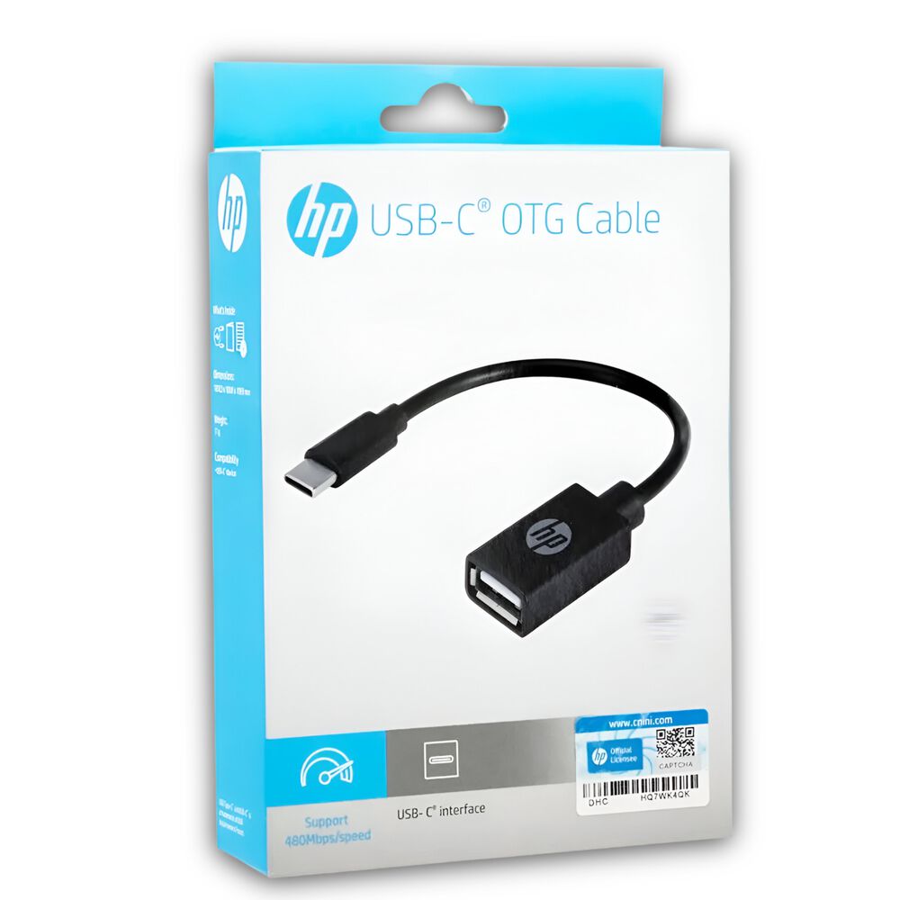 Cable Adaptador Otg Usb-c A Usb 2.0 Hp Dhc-tc113 image number 1.0
