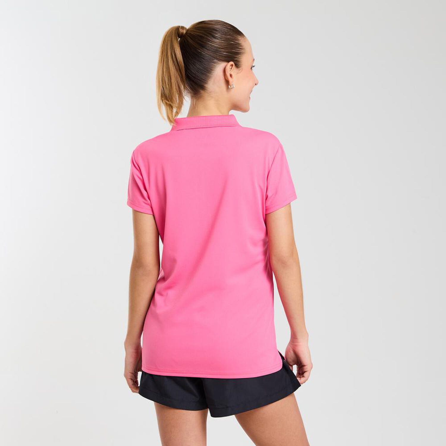 Polera Deportiva Manga Corta Cuello Polo Mujer Wetland image number 3.0