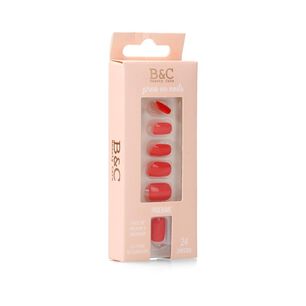 Set De U&ntilde;as Press On Nails Beauty Care / 24 Piezas