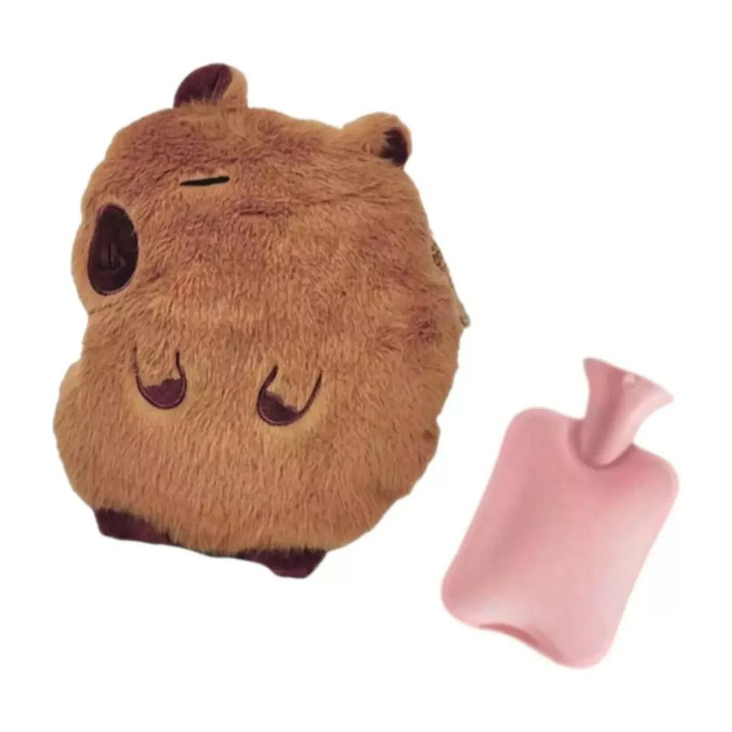 Guatero Bolsa Agua Caliente Capibara Kawaii Peluche Suave 300ml image number 1.0