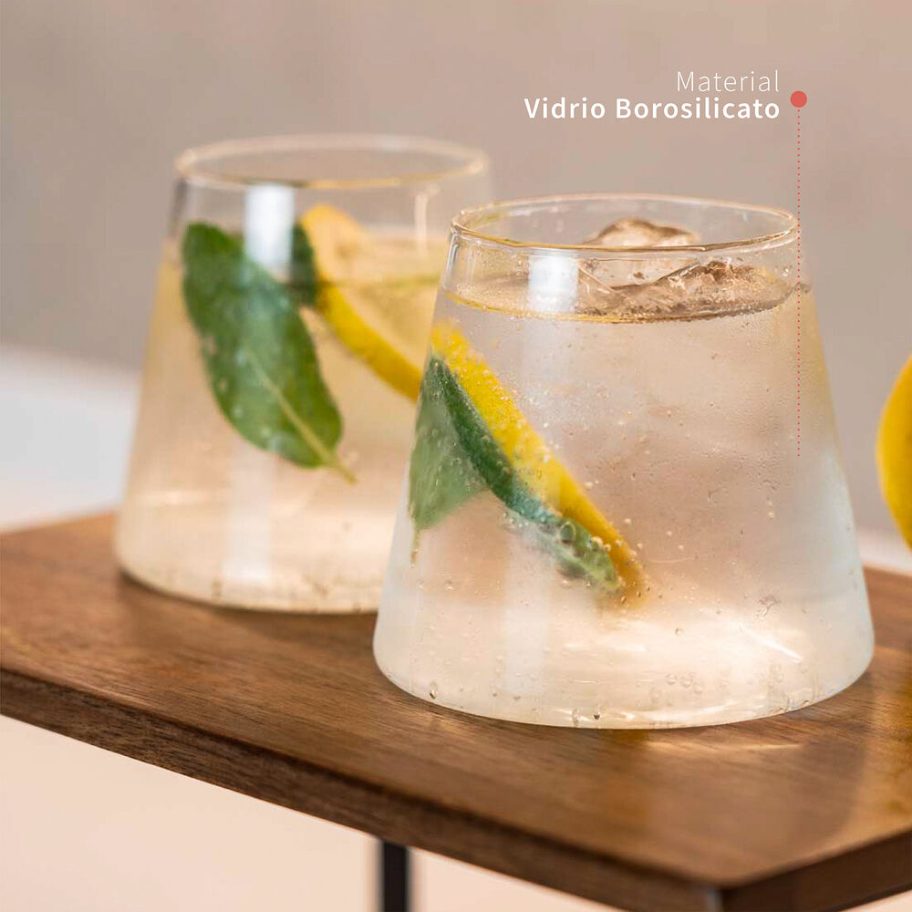 Set 6 Vasos De Vidrio Estilo Japonés 320 Ml Simplit image number 3.0