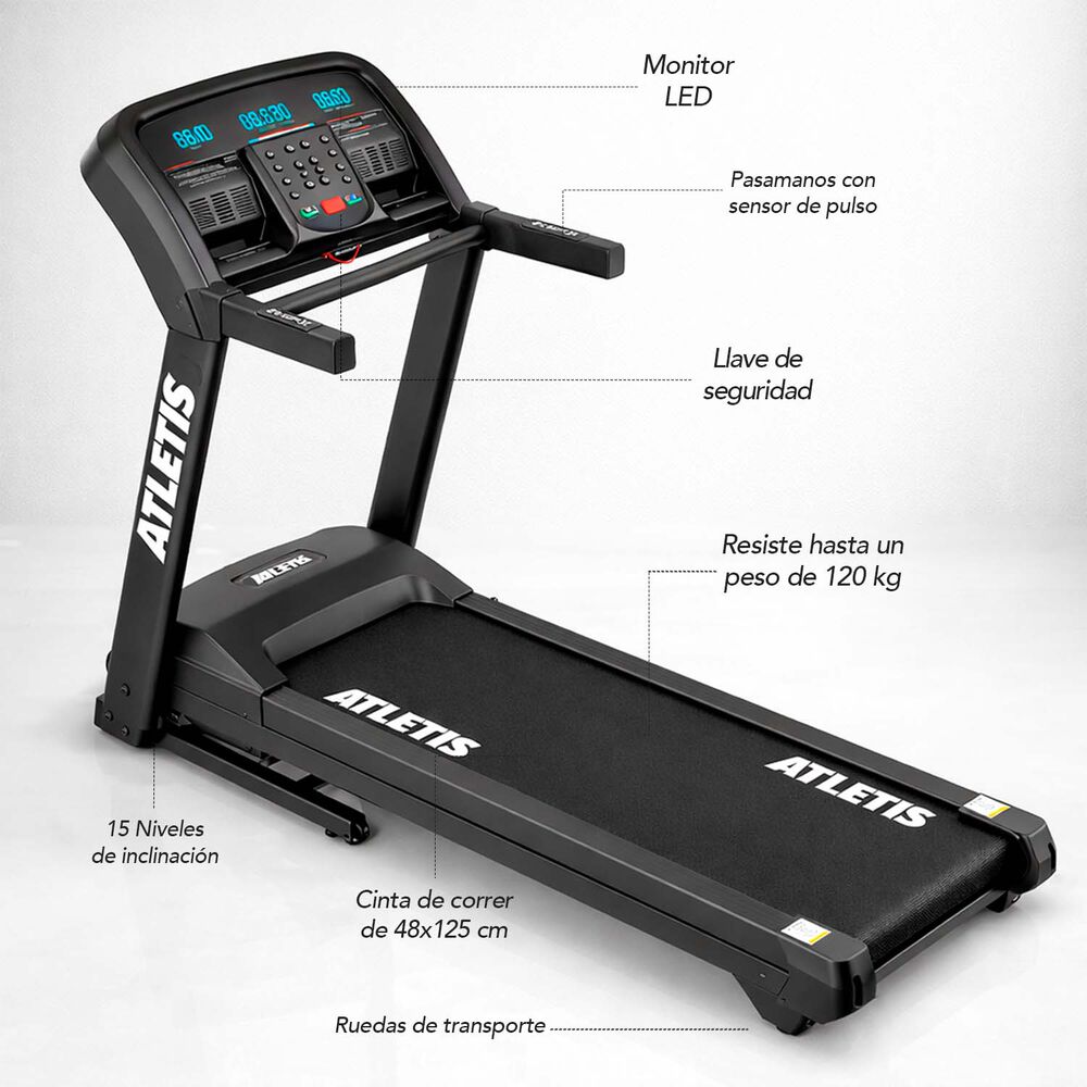 Trotadora Smartrun 900 18 Km/h 3.0 Hp Smartwatch image number 5.0